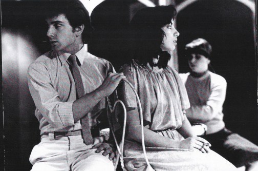 Rehearsal photo, from left to right, David Shatraw as George, Nancy Caronia as Catherine, and Lori Gunty as their mother Mrs. Holly in in Tennessee Williams' Suddenly, Last Summer directed by Richard F. Mason