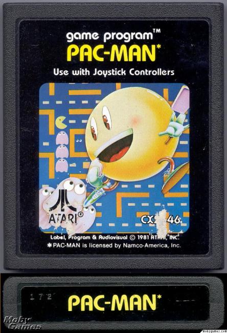 Pacman for Atari (1981) image source:  www.mobygames.com