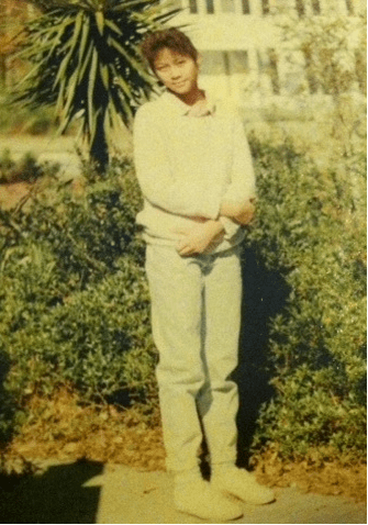 The author at age 11.