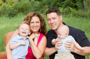 Tammy, with her family, today.