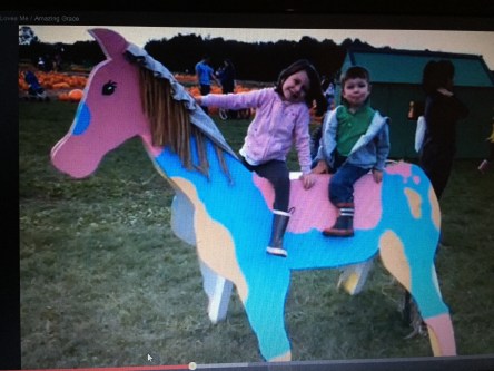 Olivia and her brother